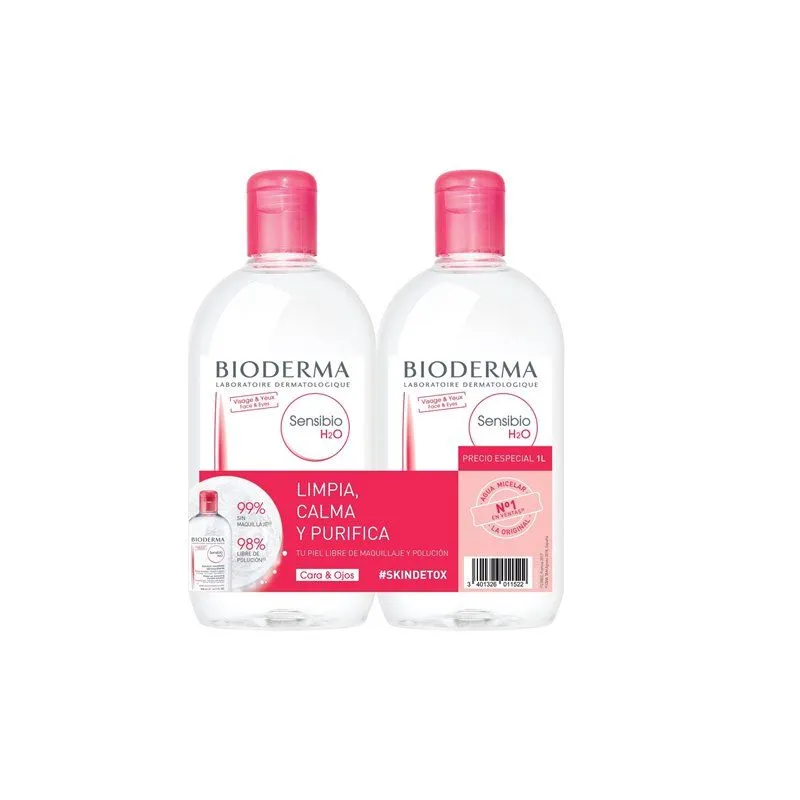BIODERMA SENSIBIO PACK H2O 500 ML+500 ML