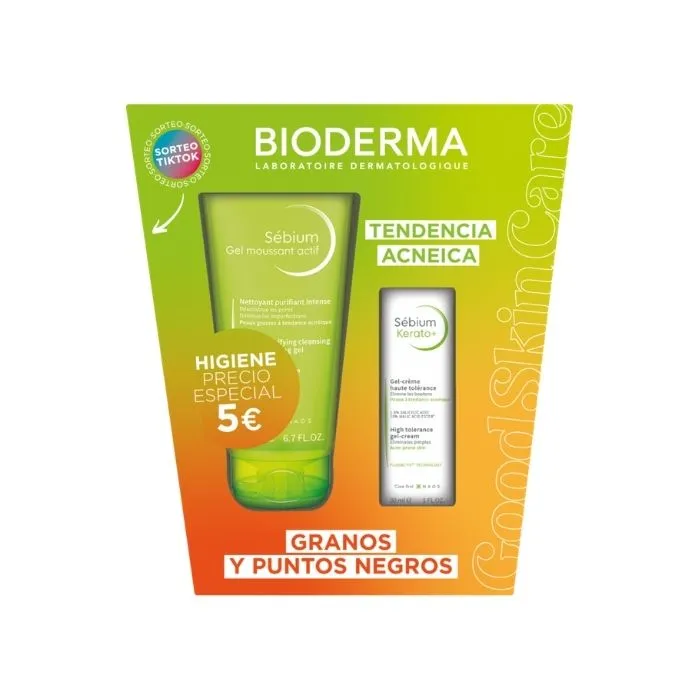 BIODERMA SEBIUM PACK GEL MOUSSANT ACTIF+KERATO